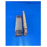 Vintage Lufkin Folding Wood Rules Duo