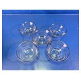 Clear Glass Flared Prep Bowl Set