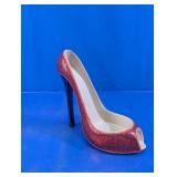 Wild Eye Designs Red Glitter High Heel Wine