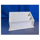 Tres Chic Wooden White Desktop Mail Organizer
