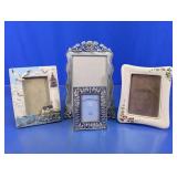 Assorted Decorative Tabletop Picture Frames Lot