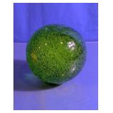 Vtg. Green Control Bubble Glass Paperweight Orb