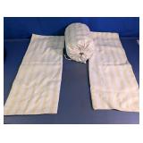 Striped Bolster Pillow & Case Set