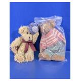 2-Pack Vintage Boyds Bears Plush Teddy Bear Lot