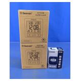Assorted Digital Alarm Clocks Trio
