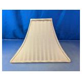 Cream Square Bell-Shaped Fabric Lamp Shade