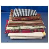 Assorted Patterned Fabric Pieces Set