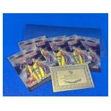 LeBron James Gold Banknote Foil Card Set & COA