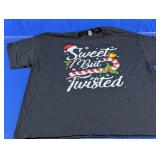 Gildan Sweet But Twisted Christmas T-Shirt 2XL