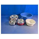Set of 5 Assorted Pet Bowls