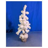 White Flocked Decorative Tree