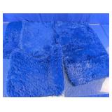 Blue Shaggy Bath Mat Assortment