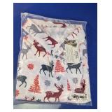 Reindeer Print Pajama Top
