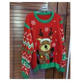 Reindeer Christmas Light-Up Sweater Size XL