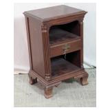 Vintage Wooden Nightstand / Bedside Table