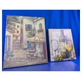 Wine Theme Canvas Wall Art Pair