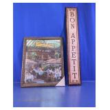 Bon Appetit & Le Bistro Framed Wall Art Set