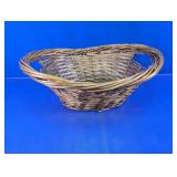 Large Woven Wicker Oval Serving Basket