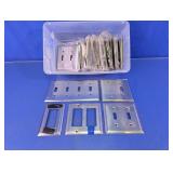 Assorted Stainless Steel Switch & Outlet Wall