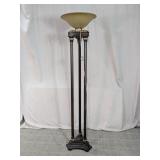 Vintage Floor-to-Ceiling Torchere Lamp