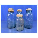 Vintage Blue Ball Perfect Mason Jars