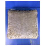 Elegant Gold Velvet Throw Pillow w/ Rope Trim