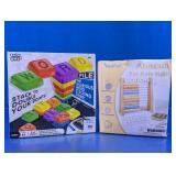 Word Pile Stacking Game & Vanplay Wooden Abacus