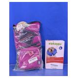 Katoggy Inflatable Collar & PetRageous Coat Lot