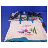 Happy Camper RV Themed Bag Books Flag & Ornament