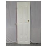 White 6-Panel Interior Door w/Hardware