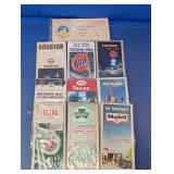 Vintage Gulf, Mobil, Sinclair & State Road Map Lot