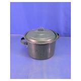 Vintage Enamel Stock Pot with Lid