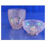 Fenton Champagne Fairy Light Lamp