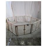 8-Panel Plastic Play Yard Safety Gate