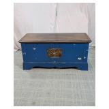 Lane Blue Painted Cedar Chest