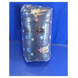 Womens Navy Star Fleece Pajama Set