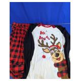 PatPat Reindeer Buffalo Plaid Pajama Set