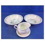 Noritake Versatone Santiago Gravy Boat & Bowls Set