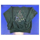 Hanes Bird Christmas Tree Sweatshirt Small
