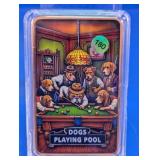 Dogs Playing Pool 5 Oz .999 Fine Copper Bar