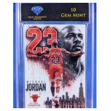 Michael Jordan 10 Gem Mint Trading Card
