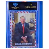 Donald Trump 2024 Graded 10 Gem Mint Card