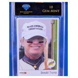 Donald Trump Rookie Trading Card Graded 10