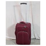 Burgundy Wheeled Rolling Suitcase Luggage