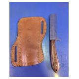Damascus Style Knife & Sheath Set