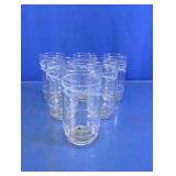 Floral Etched Glass Tumbler Assortment