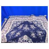 Traditional Floral Area Rug with Fringe