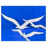 Vintage Flying Seagull Wall Decor Set