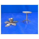 Vintage Brass Candle Holders Set