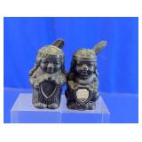 Native American Salt & Pepper Shaker Pair